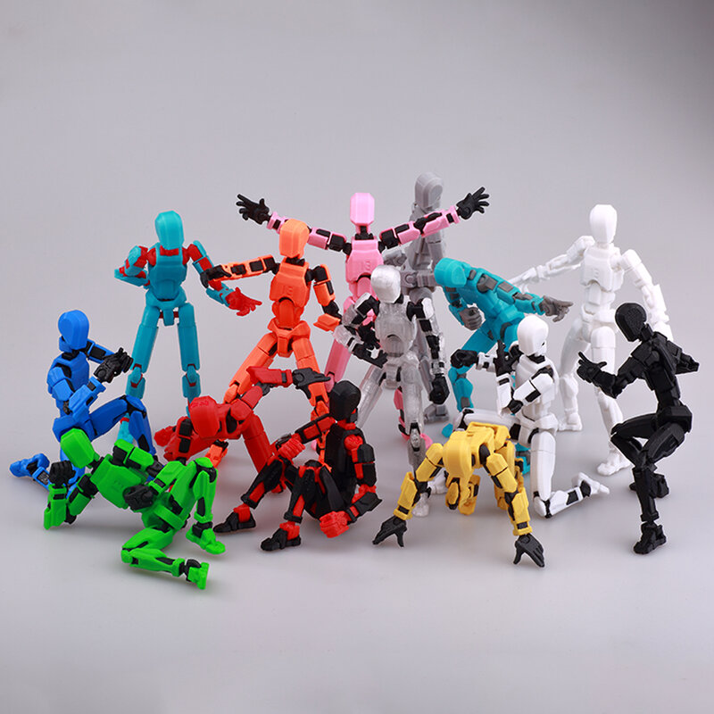 Многошарнирный подвижный моделирующий робот 2,0, манекен с 3D принтом, 13 экшн-фигурок, игрушки для детей и взрослых, игры для родителей и детей