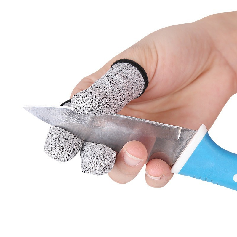 1 para Anti-cut rękawice ochronne HPPE o wysokiej wytrzymałości odporna na przecięcie osłona palca kuchnia ryby mięso Cut Proof rękawica robocza