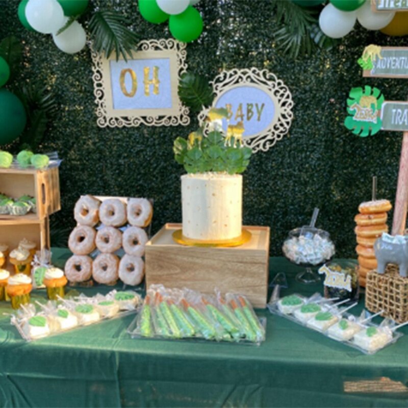Estante de exhibición de donuts, soporte de pared para mesa de postres, boda, fiesta de cumpleaños, 1 paquete