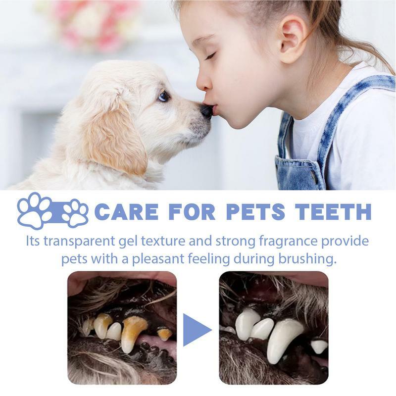 Pasta do zębów dla zwierząt 100g pielęgnacja jamy ustnej jasnej pasty do zębów, skuteczna artykuły dla zwierząt łagodnej czyszczenie zębów dla psów w walce z nieświeżym oddechem