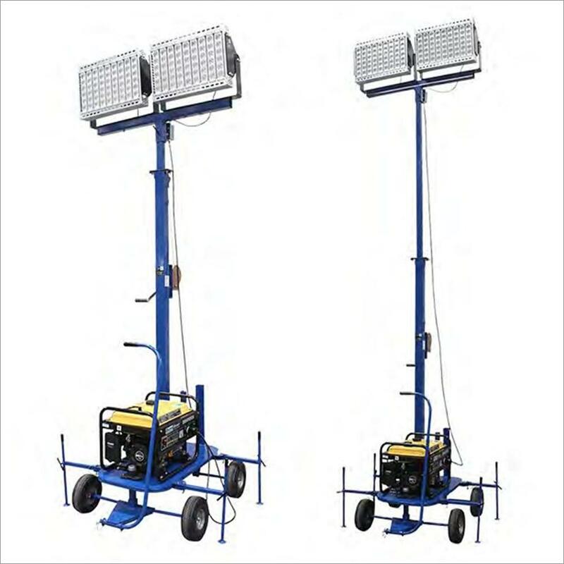 Yun Yi 6m 9m 12m Height Mobile Light Tower 3000w 5000w Diesel Generator Portable Led Telescopic Light Tower 1000w