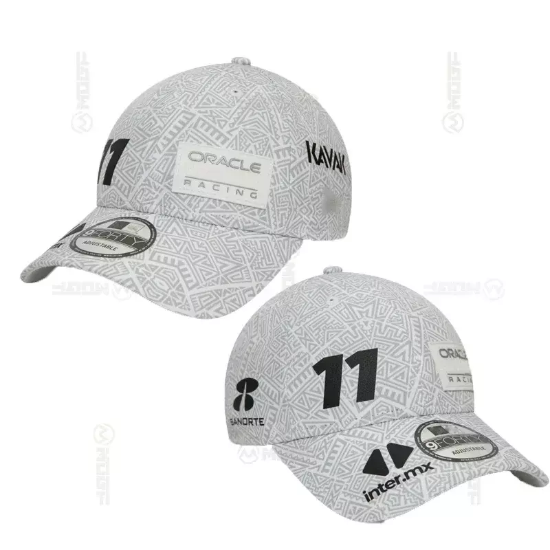 F1แข่ง2024รุ่นพิเศษหมวกเบสบอลสีขาว MX หมวกเบสบอลทางวิบาก MX