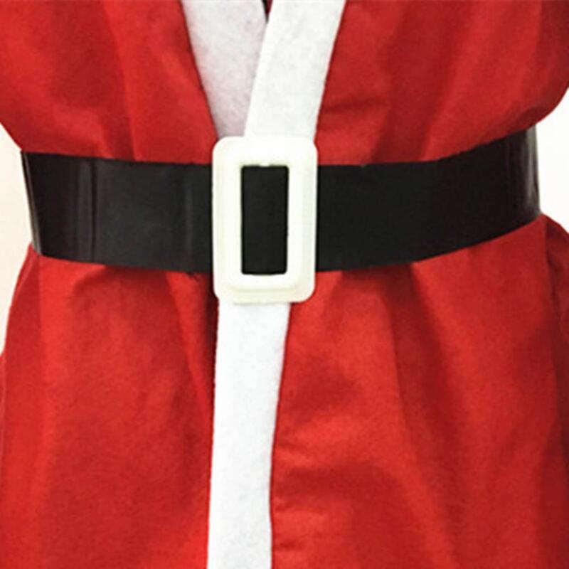 Prático Papai Noel cinto para festa, acessórios cosplay, longa vida útil, sem odor, traje de Natal, terno cinto