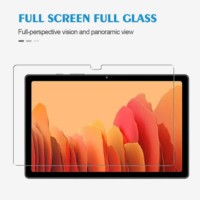Protector de pantalla de vidrio templado 9H para Samsung Galaxy Tab A7, 10,4 pulgadas, 2020 SM-T500, T505, T507, película protectora transparente antiarañazos
