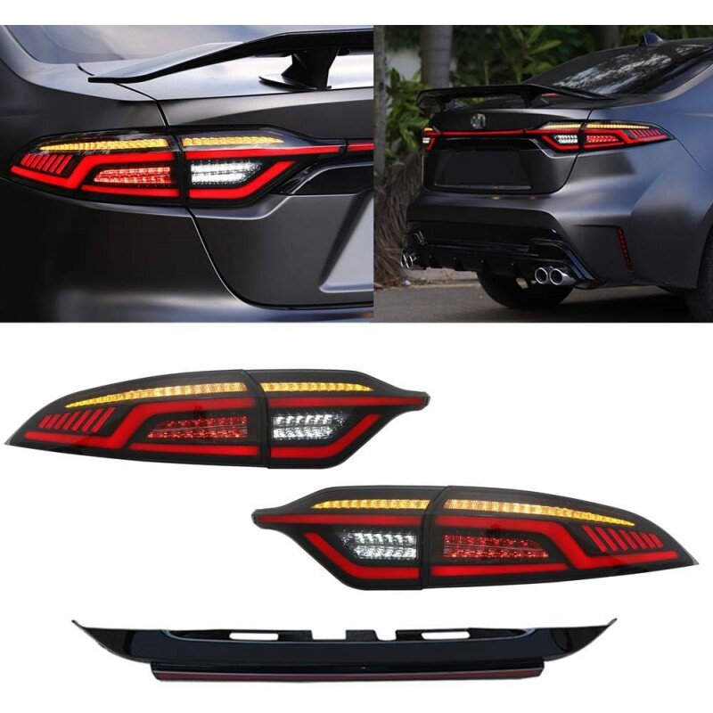Inginuity time LED Tail Lights & Tailgate Light For Corolla 2020 2021 2022 2023 4PCS Start Up Animation DRL Sequentia