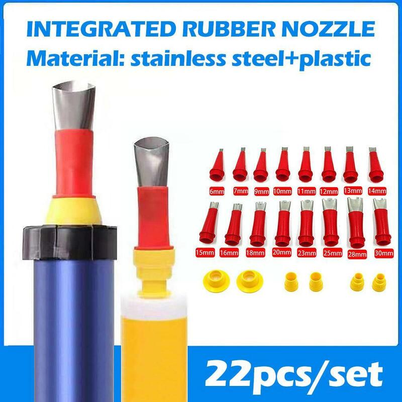 Caulking Nozzle Stainless Steel Caulk Nozzle Applicators With Bases Caulking Finisher Sealant FinishingTool For Kitchen Bat L0J3