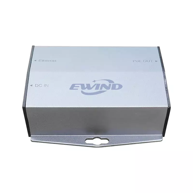 Ewinner-poe injetor 10/100/1000mbps, compatível com iee802.3af/at/bt, alimentação de porta única para saída de dispositivo poe 44v-57v