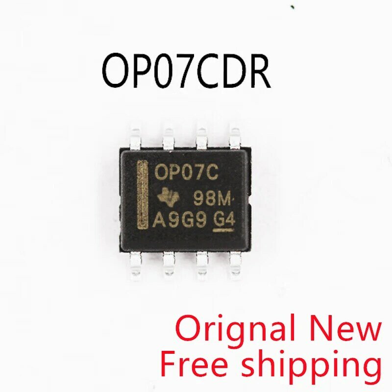 OP07CDR SOP8 OP07C SOP OP07 SMD SOP-8, Amplificador Integrado Geral, Novo e Original, 10 PCs
