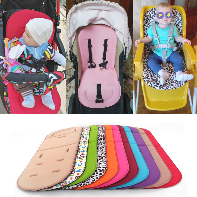 Cojín de asiento de cochecito de bebé, alfombrilla de asiento de carrito de coche para niños, suave, para las cuatro estaciones, accesorios de carrito