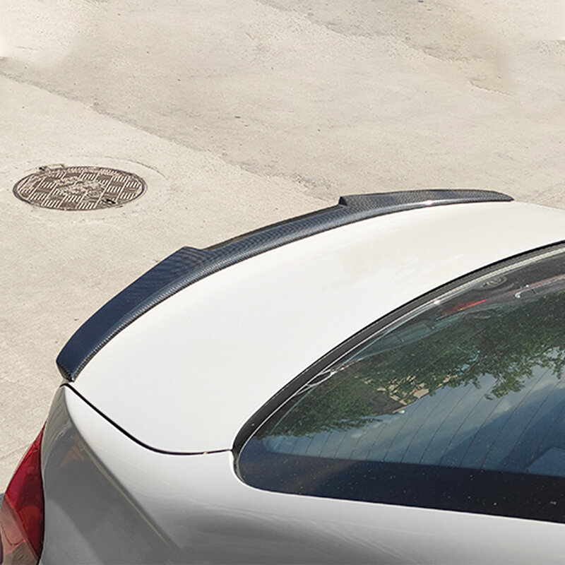 غطاء خلفي للسيارة من فئة BMW 3 F30 F35 M4 320i 325i 330i 2013 14 15 16 17 18 19 غطاء خلفي من مادة الكربون اللامع باللون الأسود ABS