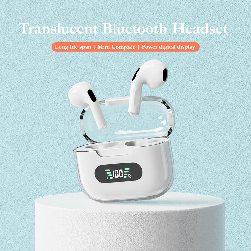Earphone bluetooth aifonos, earphone Bluetooth 5.3 asli TWS nirkabel, earphone pengurang kebisingan olahraga kualitas suara tinggi