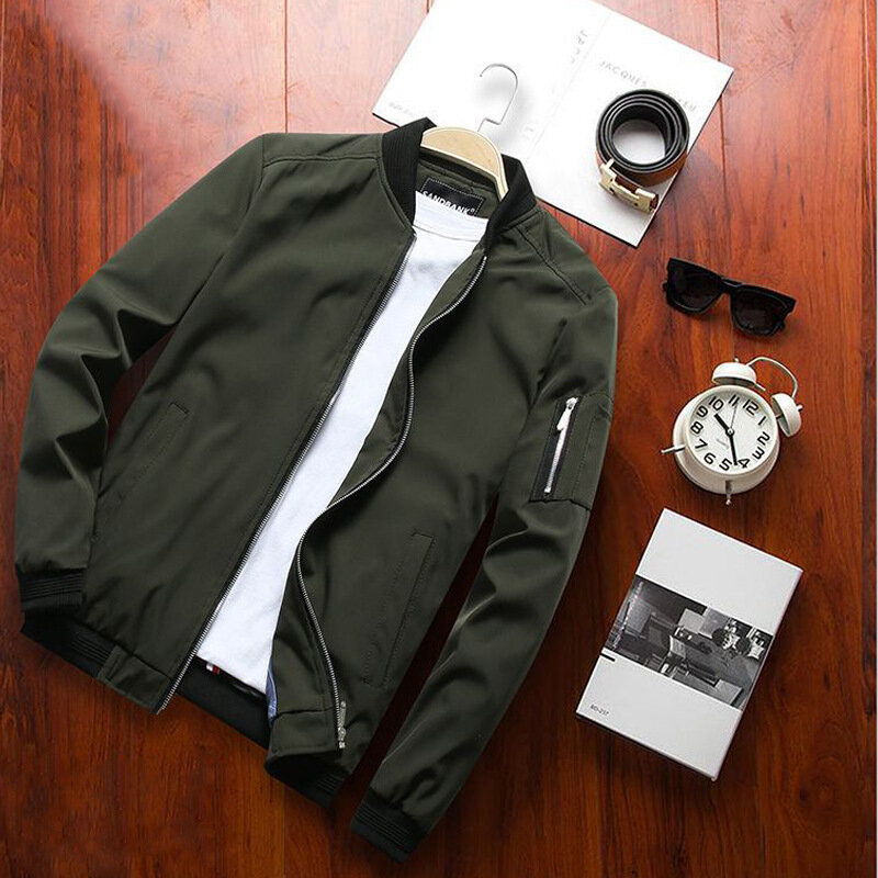 남성용 캐주얼 슬림 재킷, 운동복 봄버 재킷, 플러스 사이즈 6XL 코트, 2023 재킷, 신상 패션