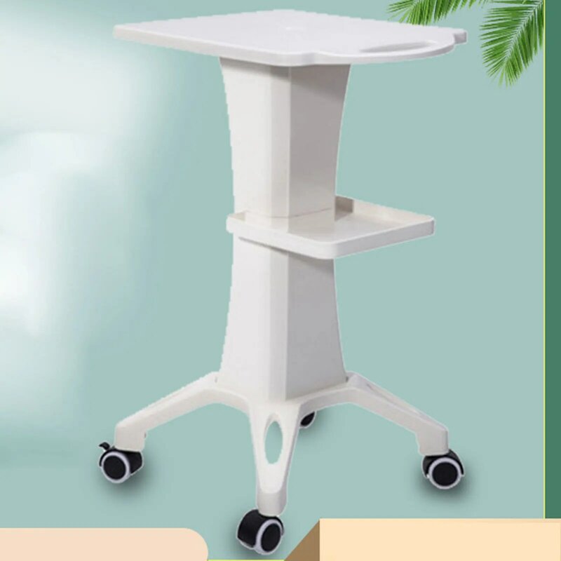2 Tiers SPA Beauty Equipment Maintenance Cart Rack SPA Salon Trolley Rolling Tray Beauty Instrument Storage Tray for Home Spas