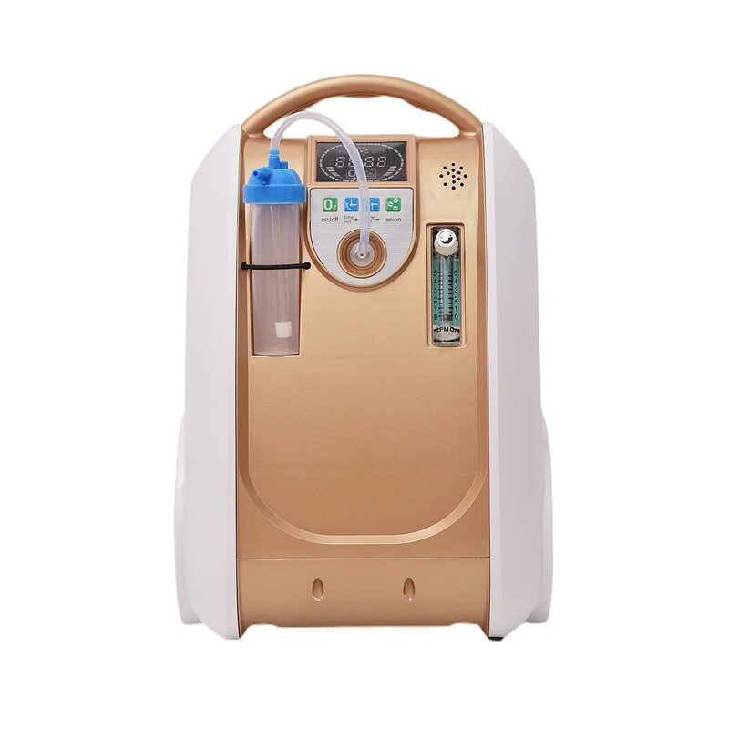 Generatore di concentratore di ossigeno continuo 24 ore generatore di ossigeno per pazienti ipoxici domestici 1-5LPM regolabile