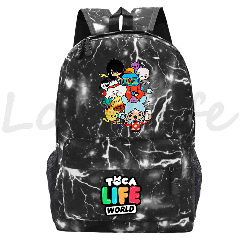 Школьный портфель Toca Life World для мальчиков и девочек, милые детские рюкзаки с героями мультфильмов, повседневные Простые сумки для книг