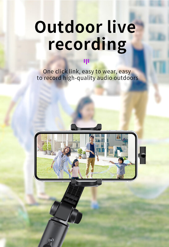 One drag two lavalier wireless microphone for mobile phones, live broadcast pickup microphone, wireless lavalier microphone