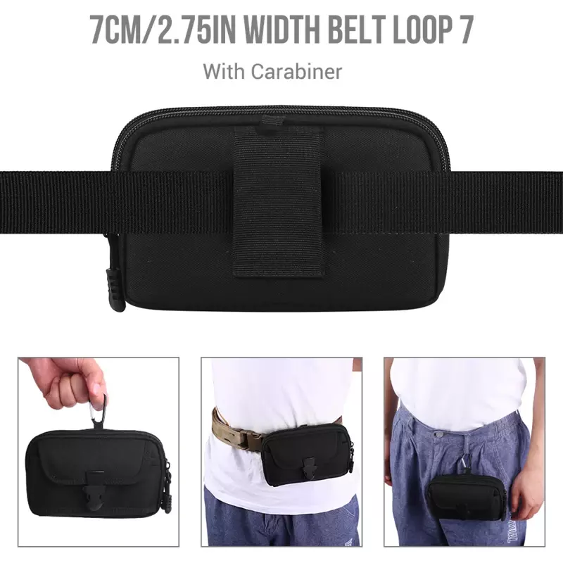 Tactical Waist Pouch EDC Molle Waist Bag Belt Phone Pouch Holster Purse Carrying Pouch for Smartphone Tools поясная сумка