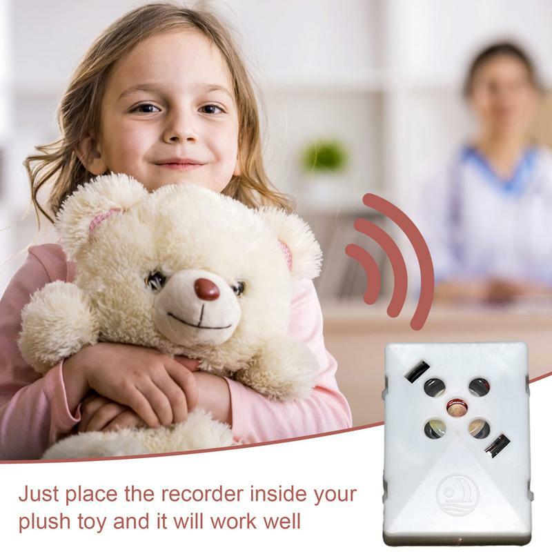 Caixa de voz gravável para Stuffed Animal Módulo de som Plush Toy Dispositivo Gravador de mensagem de voz Dispositivo de gravação com voz clara