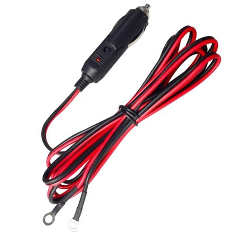 1x Car 15A Male Plug Cigarette Lighter Adapter Power Supply Cord With 50cm Cable Wire DXY88 Apply To Cigarette Lighter Socket
