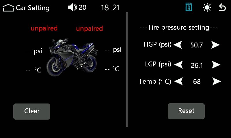 Jiuin-オートバイ用タイヤ空気圧、ワイヤレスApple Carplay、Android自動、ポータブルナビゲーションGPS画面