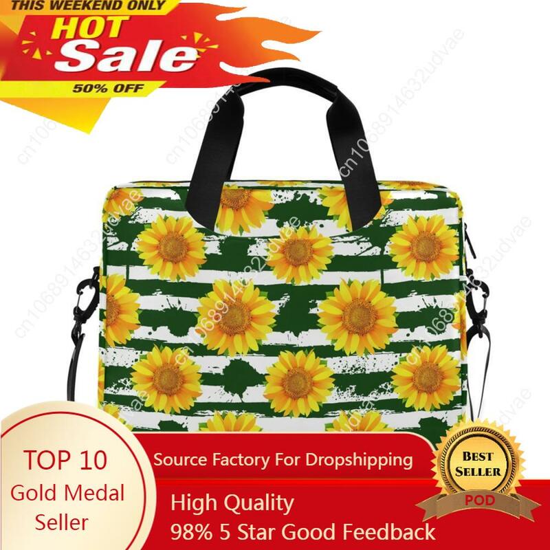 13 14 15 16 Zoll Sonnenblumen Aktentasche Hülle Trage tasche für Laptop-Tablets Notebook Softcover 13.3 ''15,6 Computer tasche