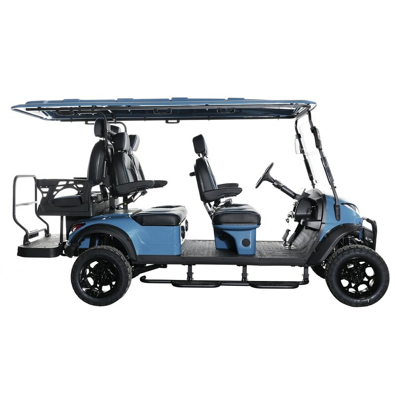 New Design 6 Seater Golf Carts Manufacturer 4 Wheel Lithium Battery Electric Hunting Buggy Electric Golf Cart