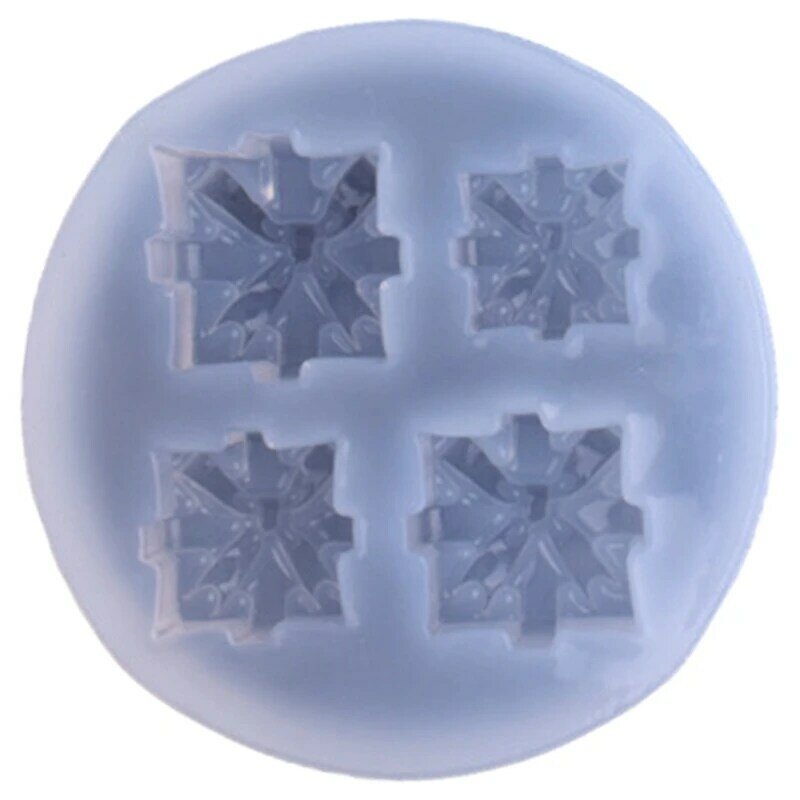 E0BF Stampo in silicone a forma calza Natale Stampi per dolci da forno Fiocco neve/pupazzo neve Stampo per uniche