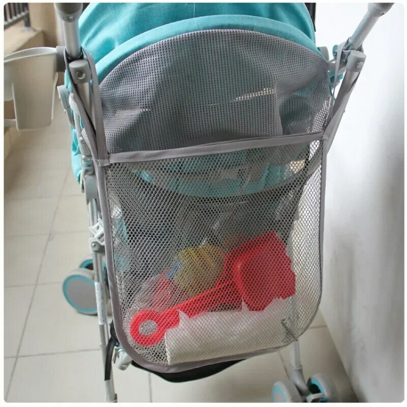 Baby Stroller Portable Organizer Mesh Bag Children's Stroller Mesh Bag Baby Outdoor Mesh Bags Baby Stroller Accessories