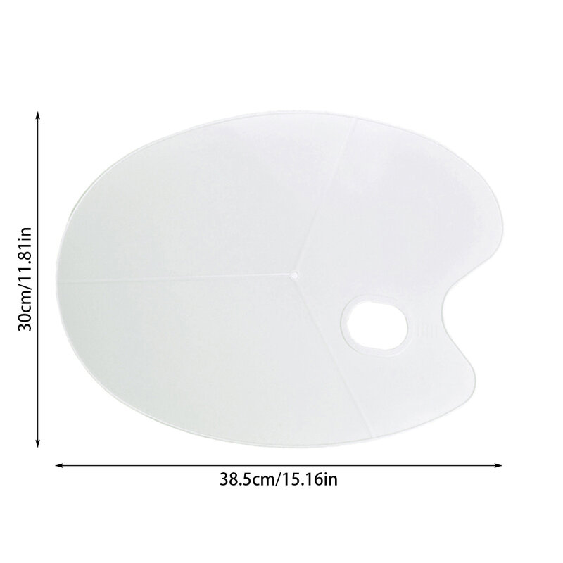 Palette antiarina de haute qualité avec trou pour le pouce, peinture blanche classique, grande palette, bricolage, étudiants en art, fournitures scolaires, 1 pièce