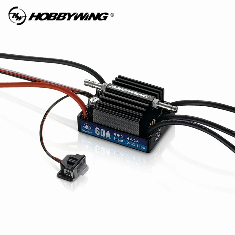 HobbyWing SeaKing V3 Series 30A/60A/120A/130A/180A controlador de velocidad impermeable sin escobillas ESC para barco RC