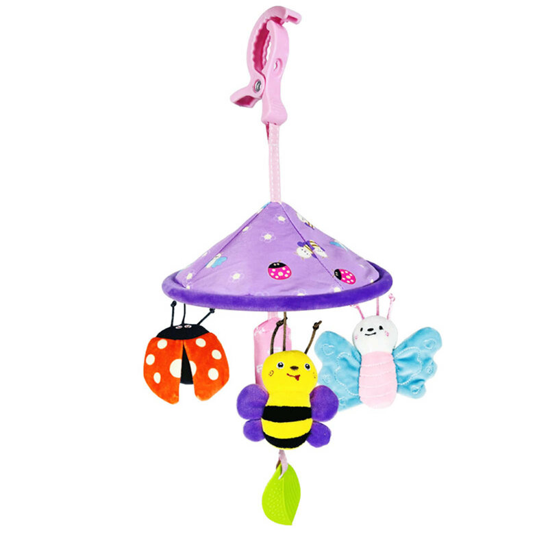 Dziecko pluszowe dzwonki wózek kreskówka zwierząt łóżeczko dziecięce wisząca zabawka dla dzieci wózki i łóżeczka