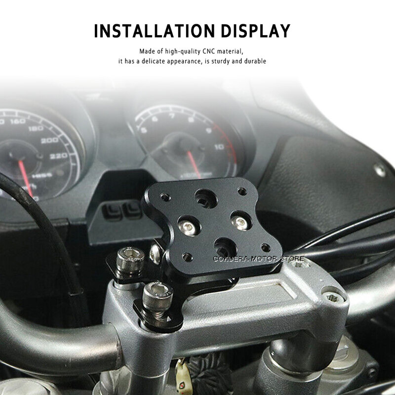 Soporte de navegación GPS para motocicleta, placa Universal para Yamaha Super Tenere 1200, 2014-2021