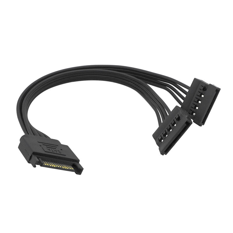 30CM SATA 15Pin Männlichen zu Weiblichen Power Verlängerung Kabel HDD SSD Netzteil Kabel SATA Power Kabel für PC 22CM 1 zu 2