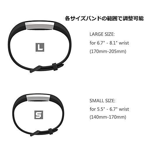 【Clearance Sale】Fitbit Alta Replacement Band TPU Material Soft Silicone Size Adjustable Hole Closure Unisex Black  Large size