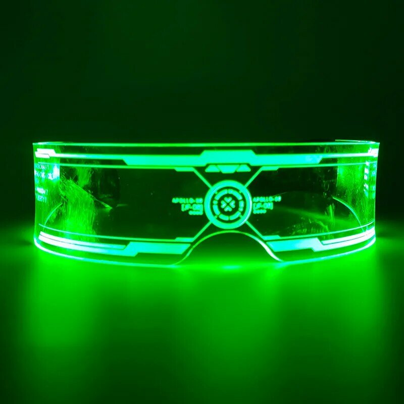 Cool Led Glasses Luminous Sunglasses Cyberpunk  flash Party Glasses Rave Neon Mask Toys Vocal Concert Decorative Glasses  DJ