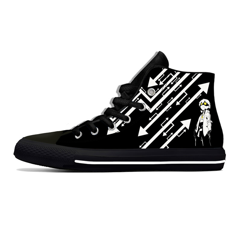 Homens e Mulheres Anime Casual Respirável Tênis, Sapatos de Gaking, Sapato de Lona, Pano Leve, 3D Print, Moda Engraçada, Top Alto