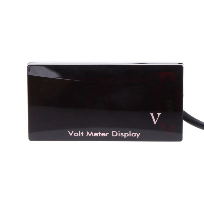 ل 8-16 فولت سيارة دراجة نارية الفولتميتر الرقمي قياس الجهد متر LED لوحة Disp