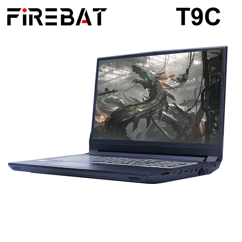 FIREBAT-ordenador portátil para videojuegos, Notebook T9C de 16,1 pulgadas, Intel i5-11400, RTX 3070, DDR4, M.2, 16G RAM, 512GB SSD, 144Hz, Wifi6, BT5.1