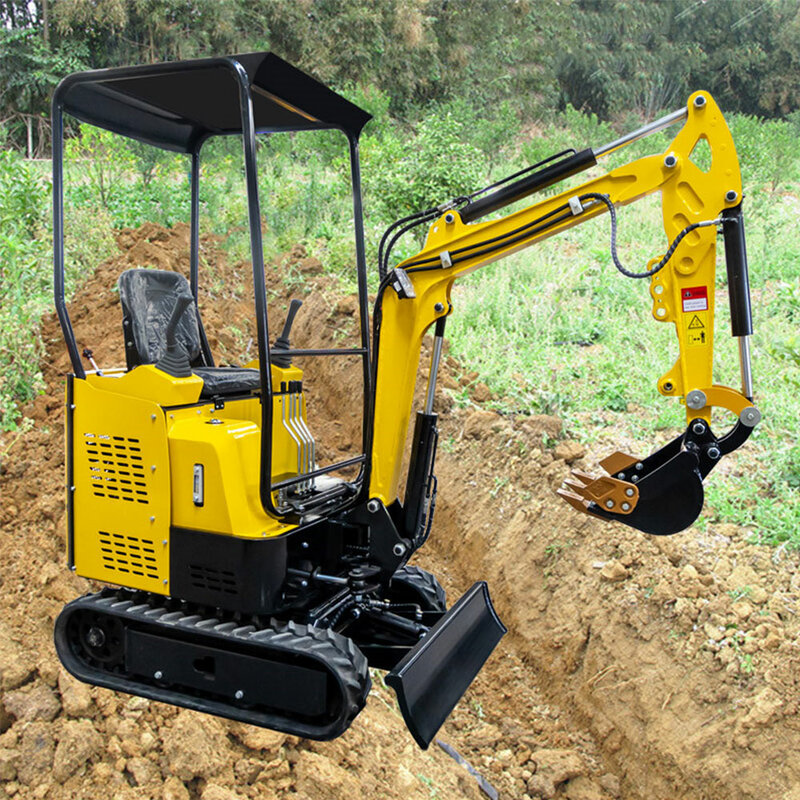 1.8 ton crawler small excavator concrete crushing agricultural micro-digging orchard small hook machine Customized