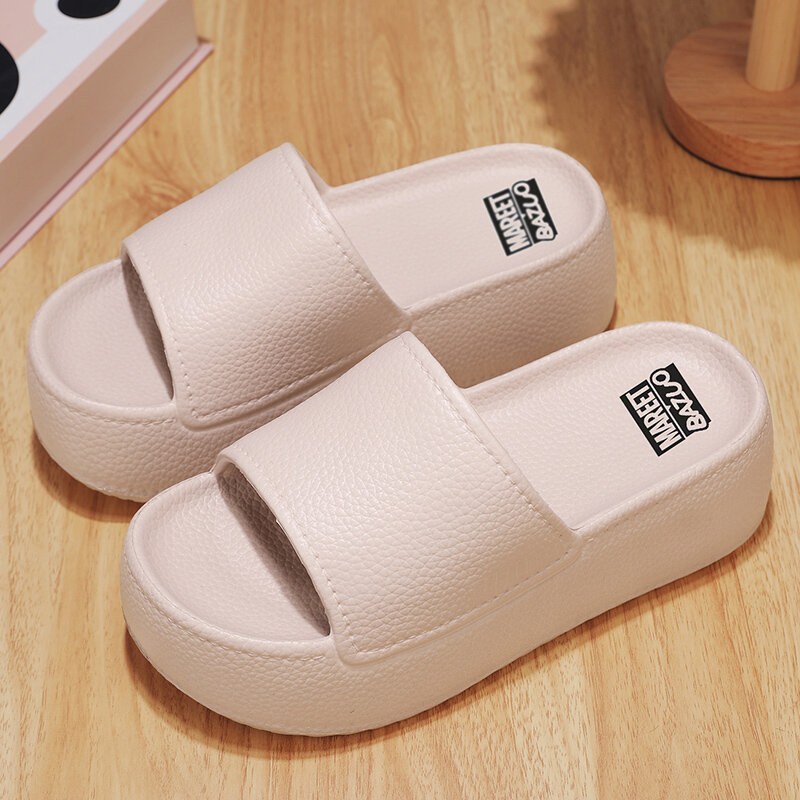 Women's Shoes 35-40 Summer Platform Slippers Outdoor Comfortable High Heels Beach Booster Sandals Women's Flip Flops