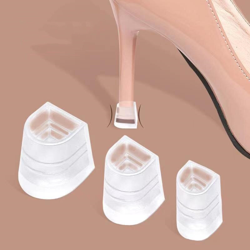 1 Pairs High Heel Pads Lace Latin Dance Includes Heels Anti-Slip Silicone High Heel for Wedding Shoes 4 Sizes