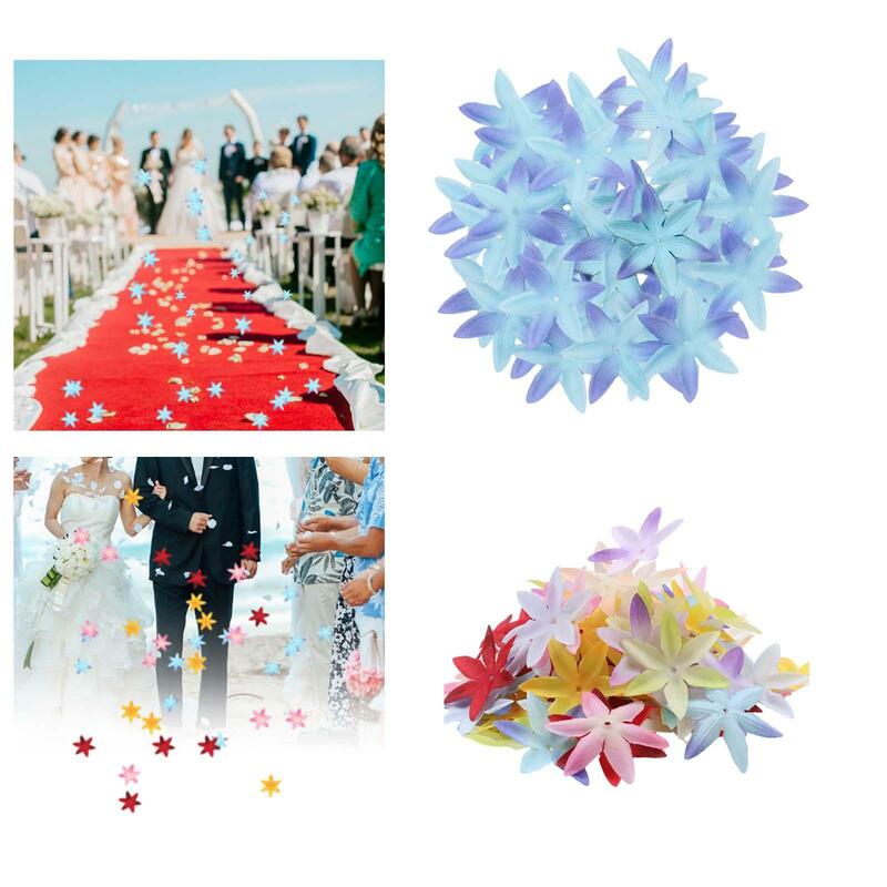 Pétalas de flores de seda artificiais, pétalas românticas, pétala falsa para festa em casa e escritório, grinalda decorativa, 5cm, 500x