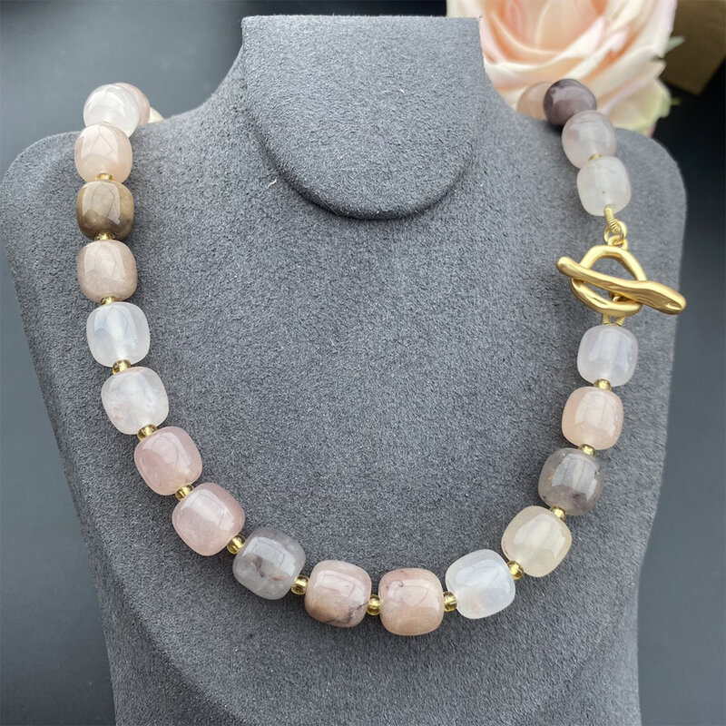 Vintage temperamen buatan tangan manik-manik kaca kalung manik-manik untuk wanita hadiah anak perempuan pesta Choker perhiasan grosir
