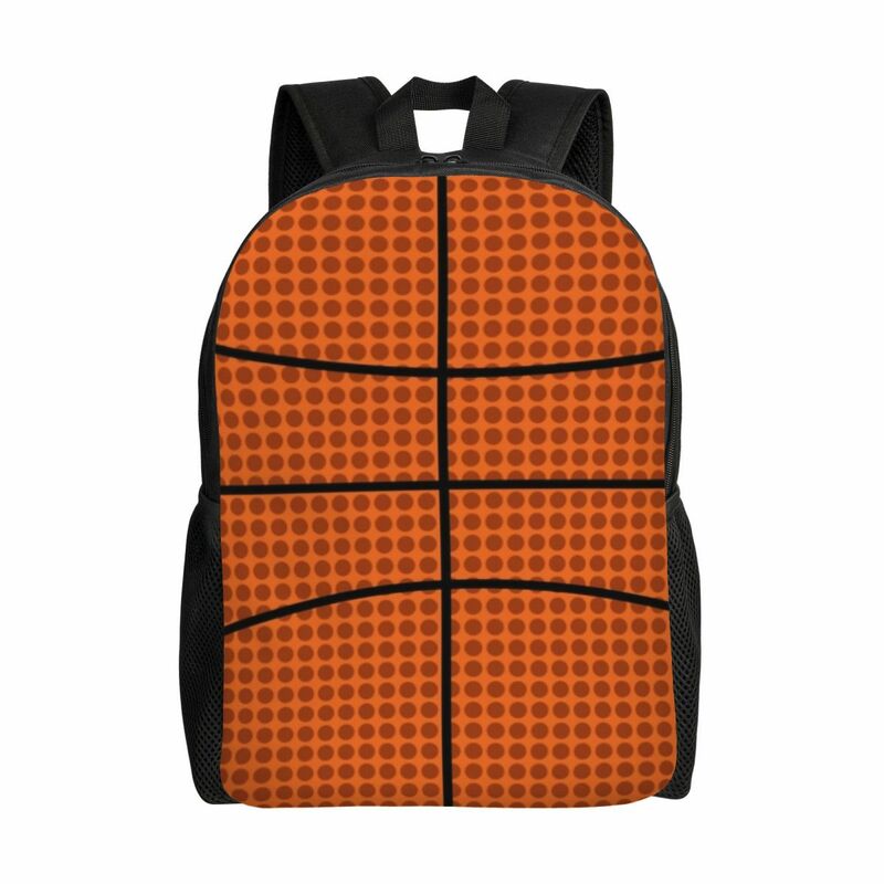 Basketball Pattern Backpack for Men Women Waterproof School College Sport Bag Printing Bookbags Large Capacity Travel Backpack