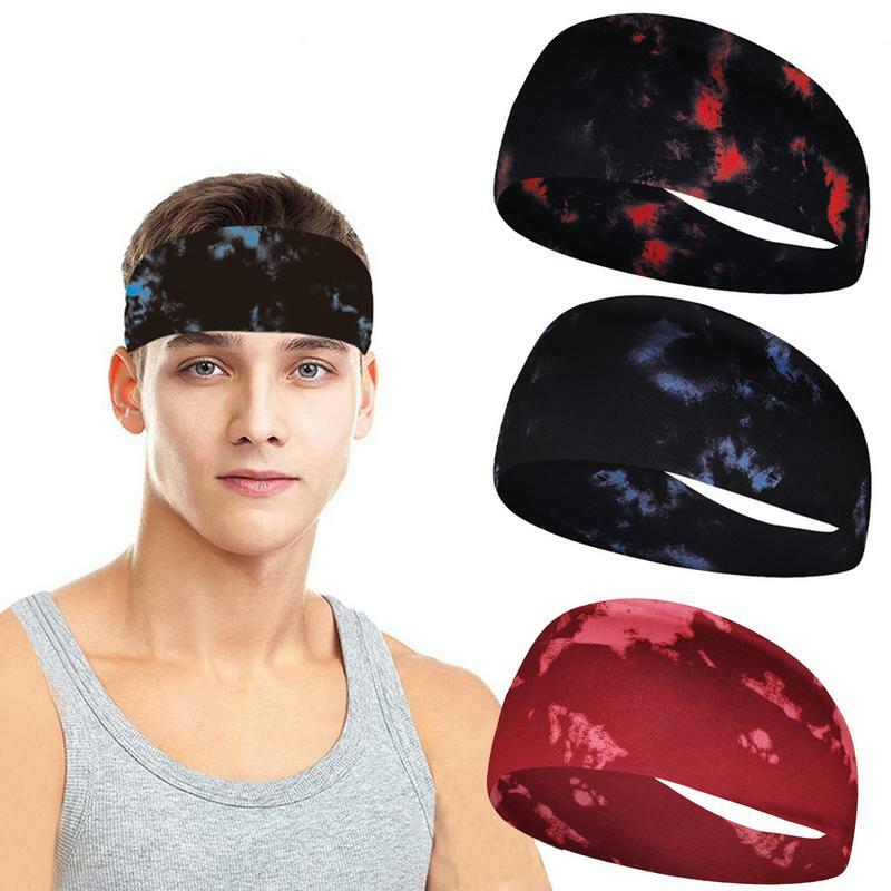 Womens Sweatbands For Head Breathable Sweat Absorbent Elastic Sport Headband Soft Sweatbands For Home Gym Foldable Sweatbands