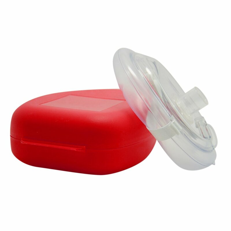 Profissional Primeiros Socorros Respiração Máscara, máscara cpr, respiração artificial, reutilizável com 1-Way Válvula Ferramentas, proteger socorristas