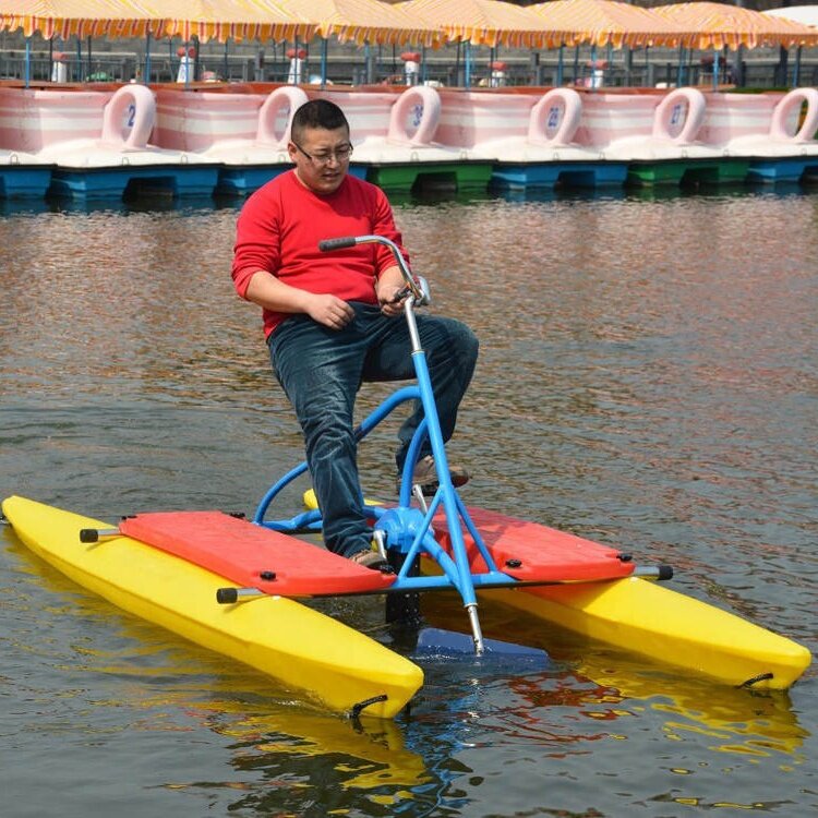 Pedal sepeda air perahu untuk sepeda laut, sepeda air tiup Sepeda akuatik