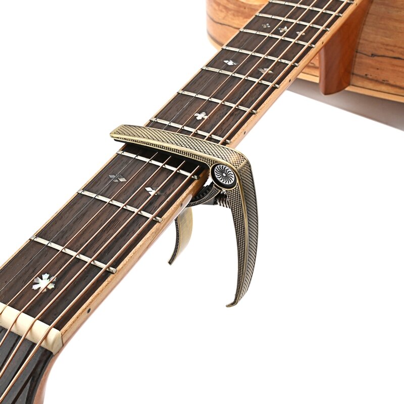 for Creative Electric Guitar Capo, Capo for Acoustic Guitar, 2 In 1 Zinc Alloy Tunings Clip for Electric Guitar Clip Tun