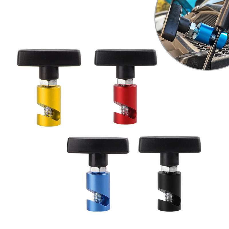 Aluminum Car Hood Holder Trunk Air Pressure Anti-Slip Engine Cover Lifting Support Rod Fixing Clamp Lift Support Clamp RS-EM1041
