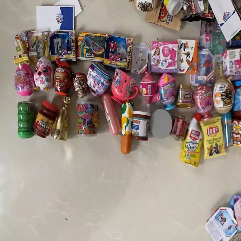 Mini Supermercado Brinquedos Infantis, Ovos Surpresa, Mini Casa de Bonecas, Marcas de Diferentes Estilos, Coleção Presentes Brinquedo, Quente
